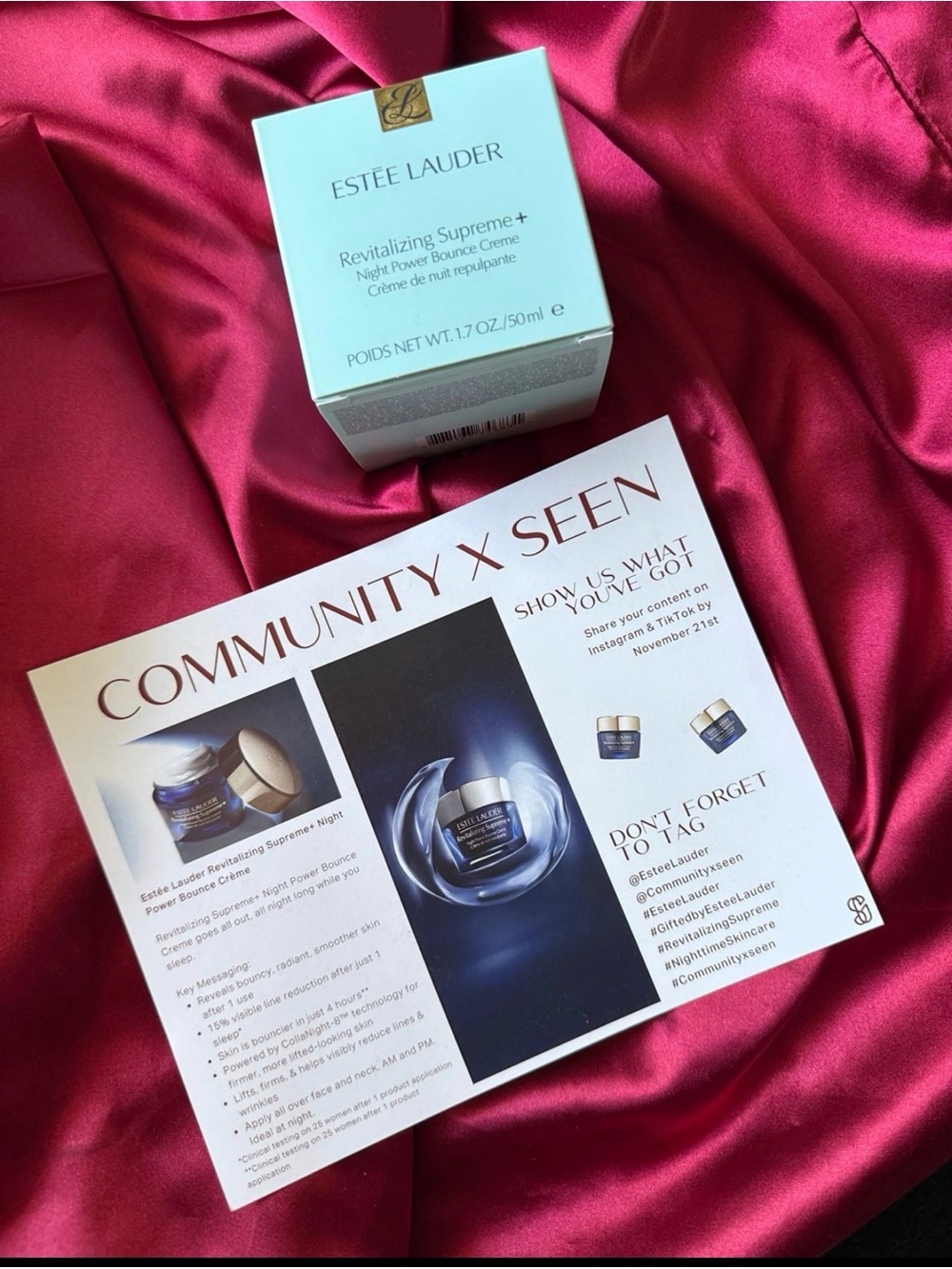 Estee Lauder Revitalizing Supreme+ Night Creme - Blue and Gold - Picture 10 of 12
